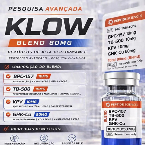 BPC-157, TB-500, KPV, GHK-Cu 80mg (Klow Blend) - Peptide Sciences