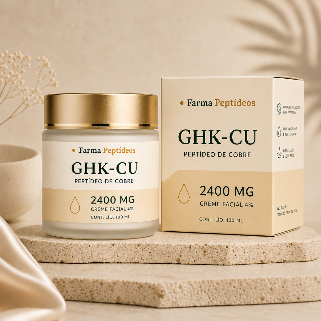 Creme com GHK-Cu - Farma Peptídeos