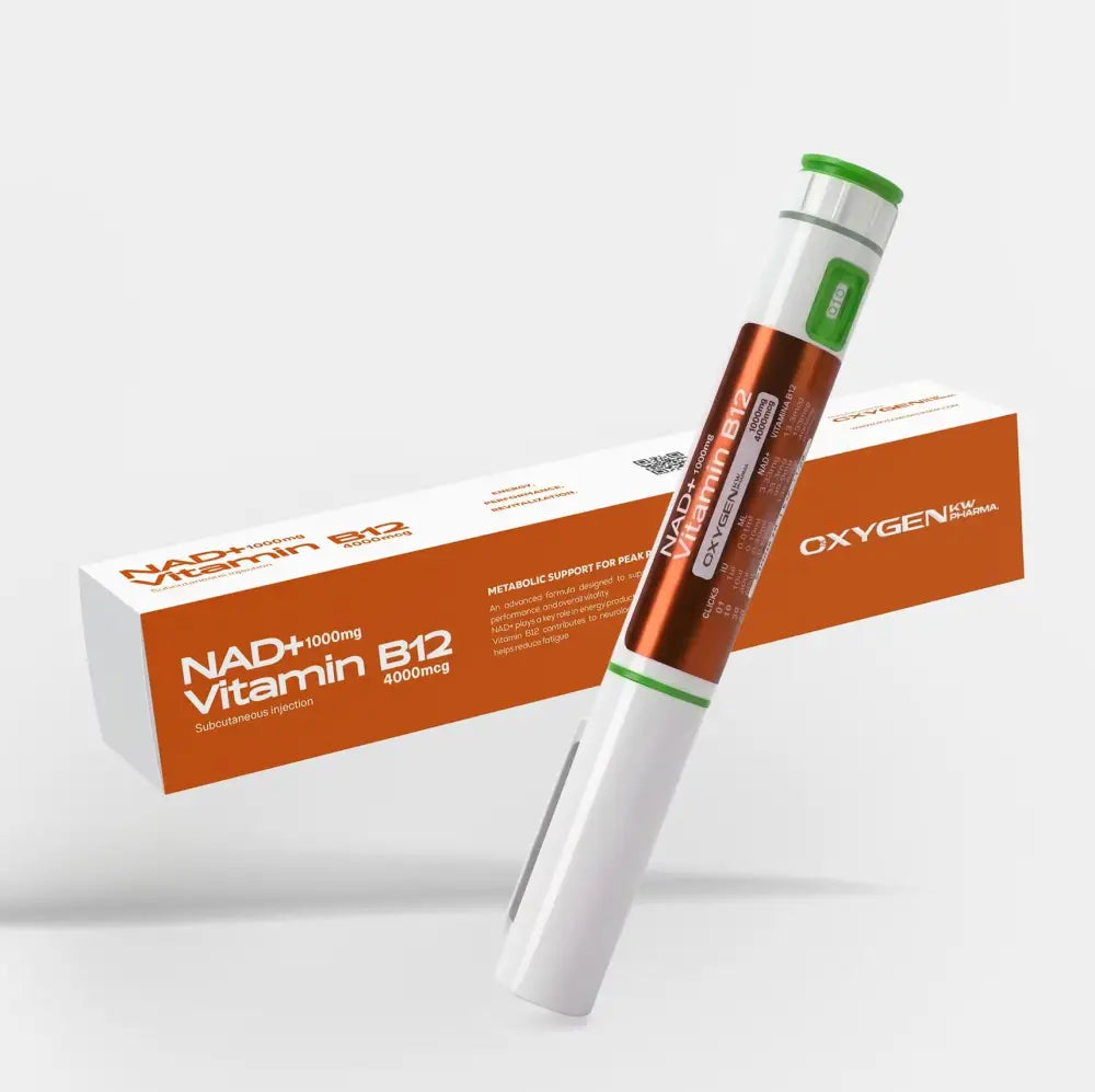 Nad+ 1000mg  + Vitamin B12 4000mcg Caneta - Oxygen Pharma