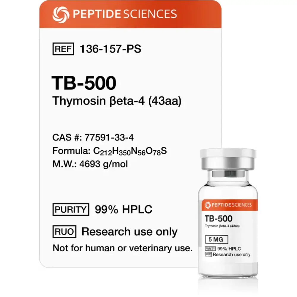 TB-500 (Thymosin Beta-4) (43aa) 5mg - Peptide Sciences
